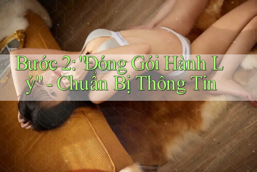 Bước 2: “Đóng Gói Hành Lý” - Chuẩn Bị Thông Tin Bước 2: “Đóng Gói Hành Lý” - Chuẩn Bị Thông Tin