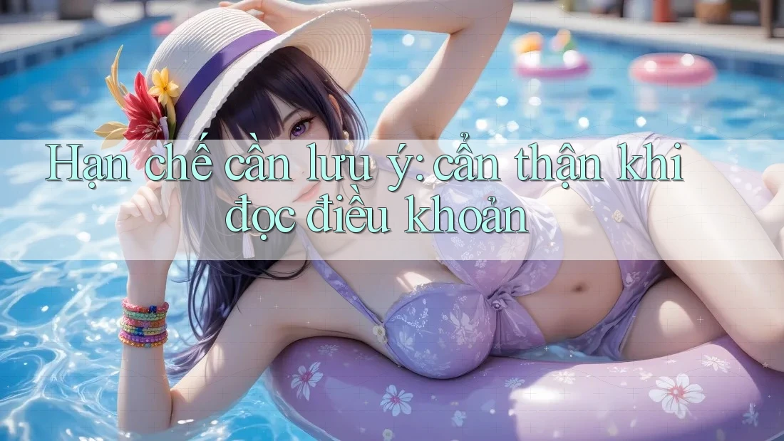 Hạn chế cần lưu ý: cẩn thận khi đọc điều khoản