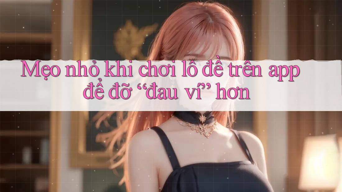Mẹo nhỏ khi chơi lô đề trên app để đỡ “đau ví” hơn Mẹo nhỏ khi chơi lô đề trên app để đỡ “đau ví” hơn