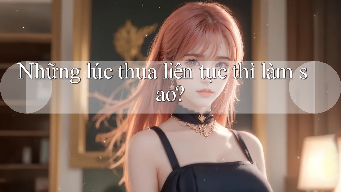 Những lúc thua liên tục thì làm sao?