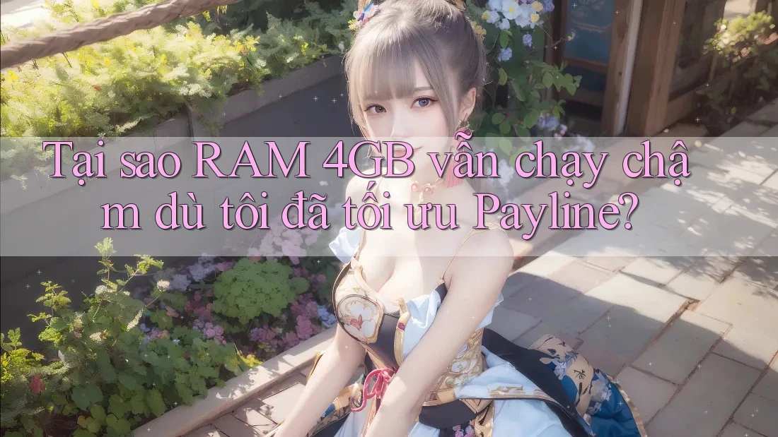 Tại sao RAM 4GB vẫn chạy chậm dù tôi đã tối ưu Payline? Tại sao RAM 4GB vẫn chạy chậm dù tôi đã tối ưu Payline?